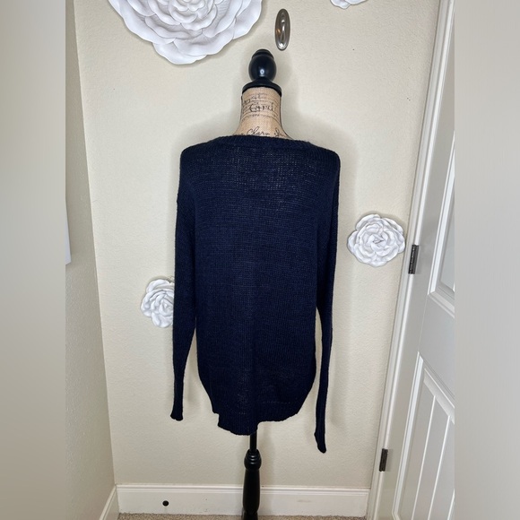 NTM Jolt Navy & Cream Gingerbread Man Ice Skating  Sweater Size Extra Large - Picture 9 of 14